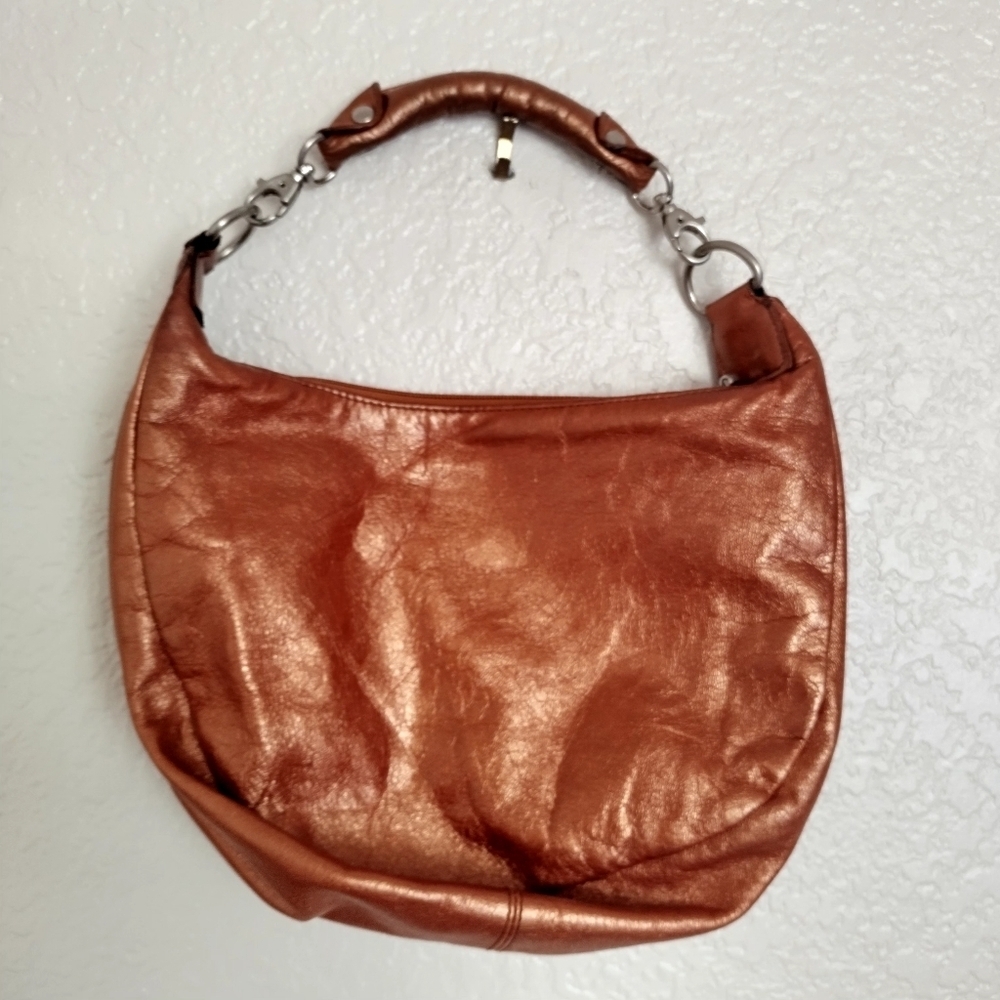 Hobo copper mini Top Handle purse